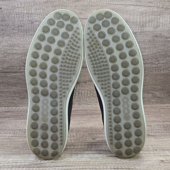 Ecco Soft 7 Men's Size 11-11.5 Gray Leather Casual Comfort Shoes - Picture 8 of 9